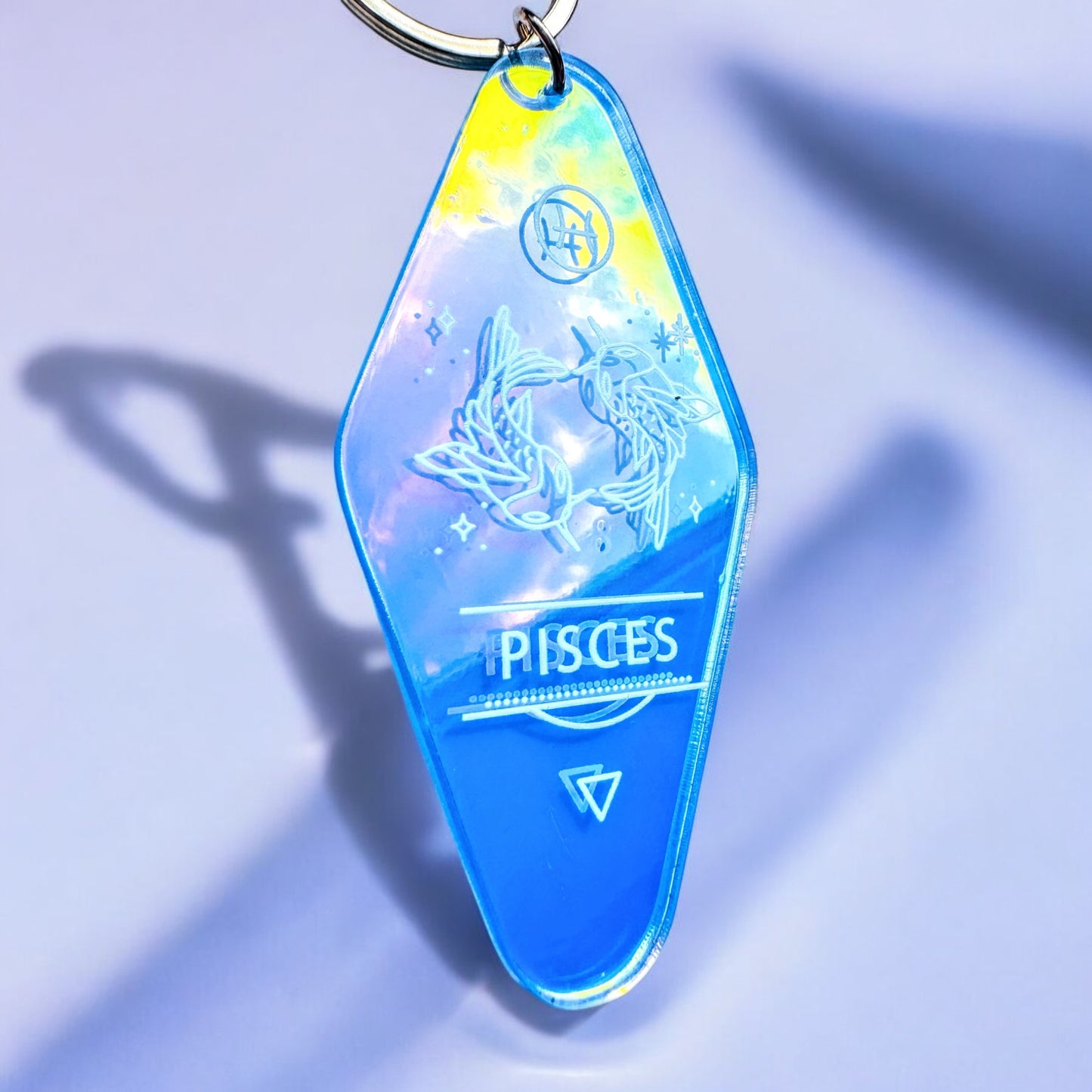 Iridescent Zodiac Key Rings