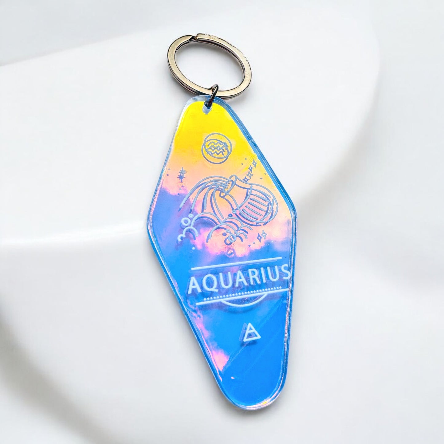 Iridescent Zodiac Key Rings