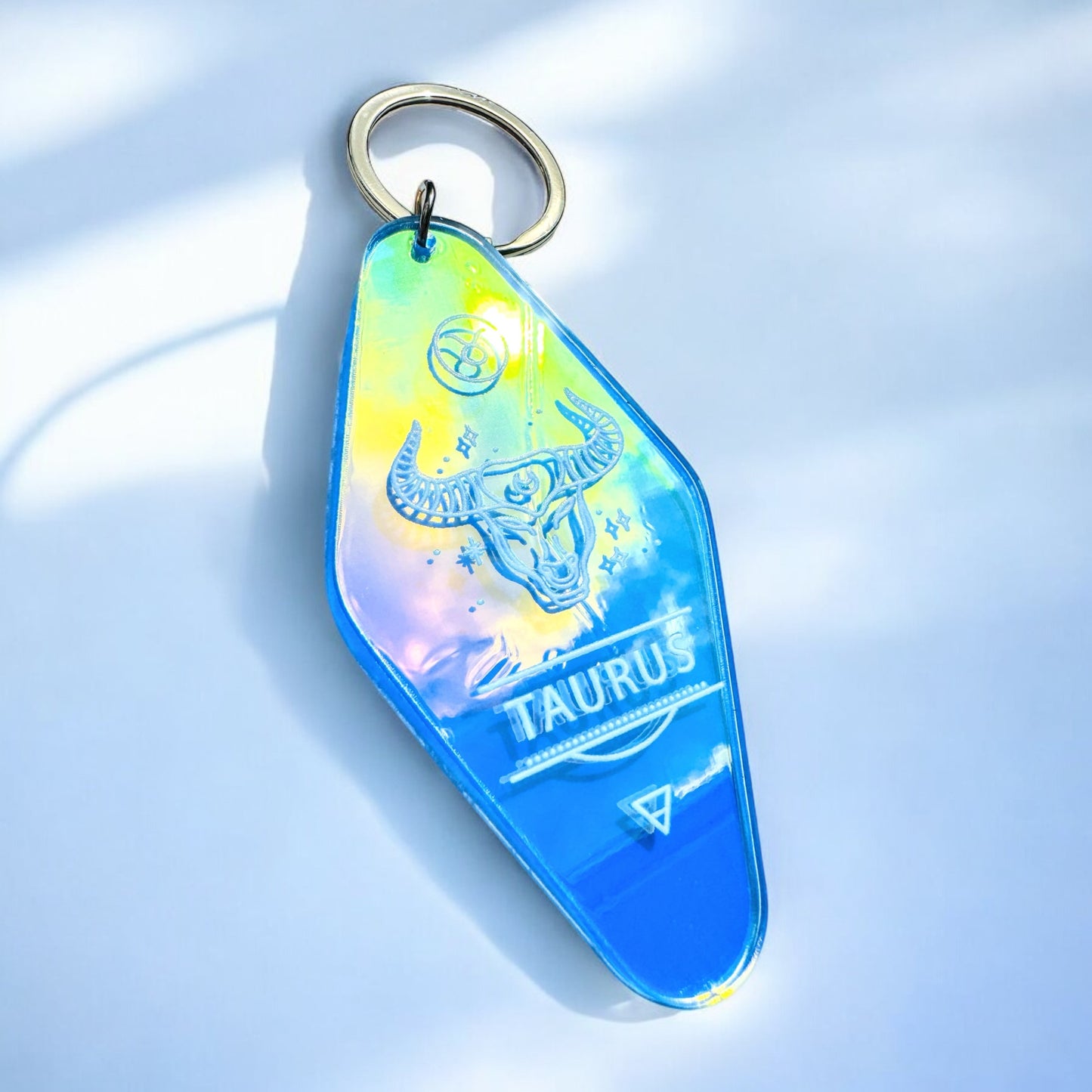 Iridescent Zodiac Key Rings