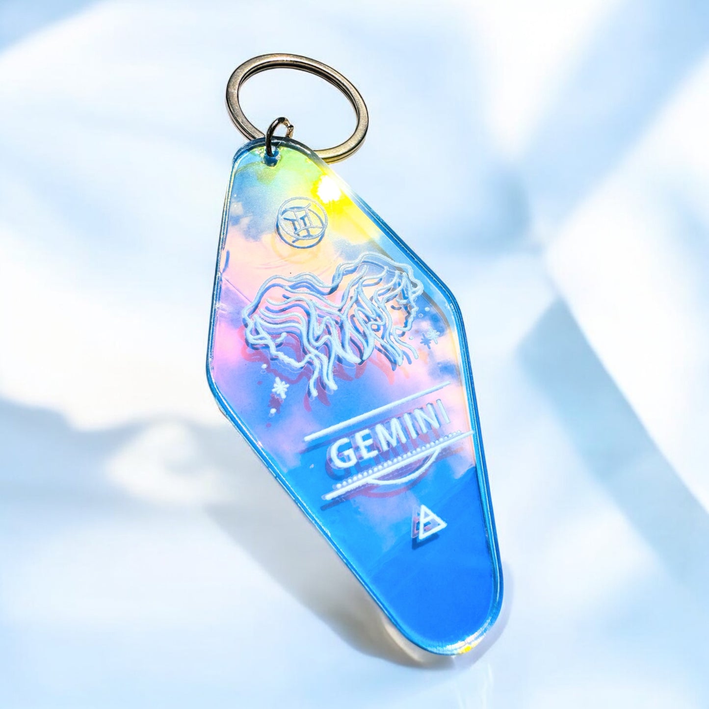 Iridescent Zodiac Key Rings