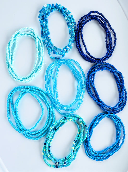 Waist Beads Blues 80cm