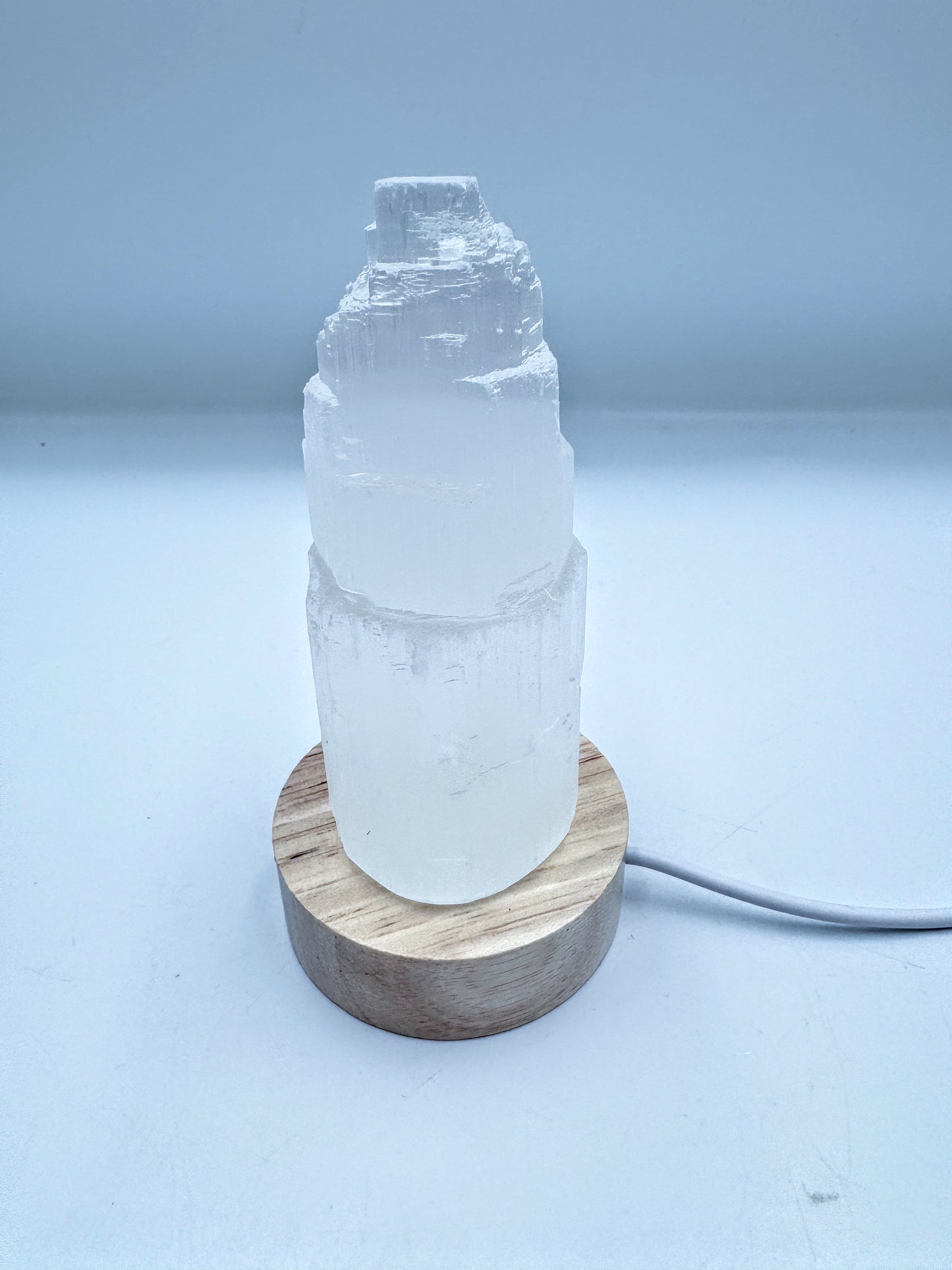 Small Selenite Colour Change Lamp