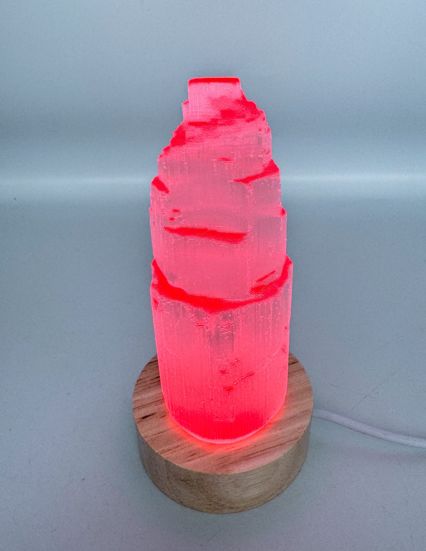 Small Selenite Colour Change Lamp