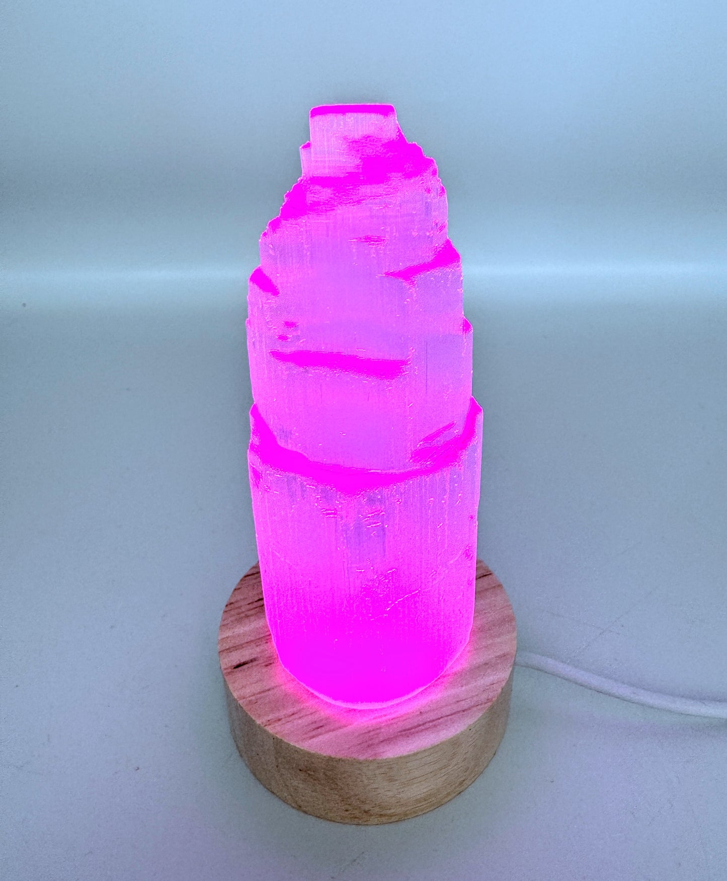 Small Selenite Colour Change Lamp