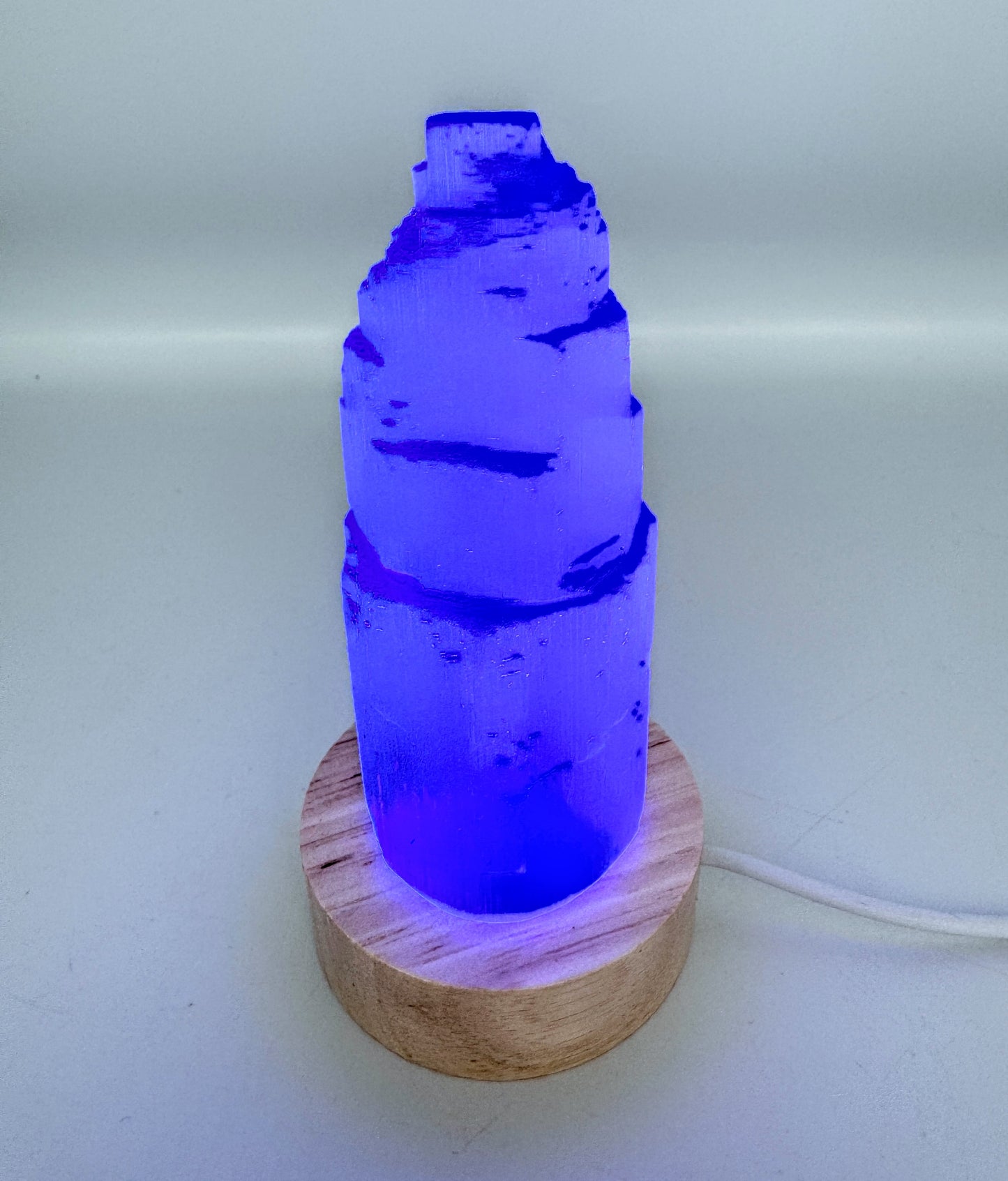 Small Selenite Colour Change Lamp