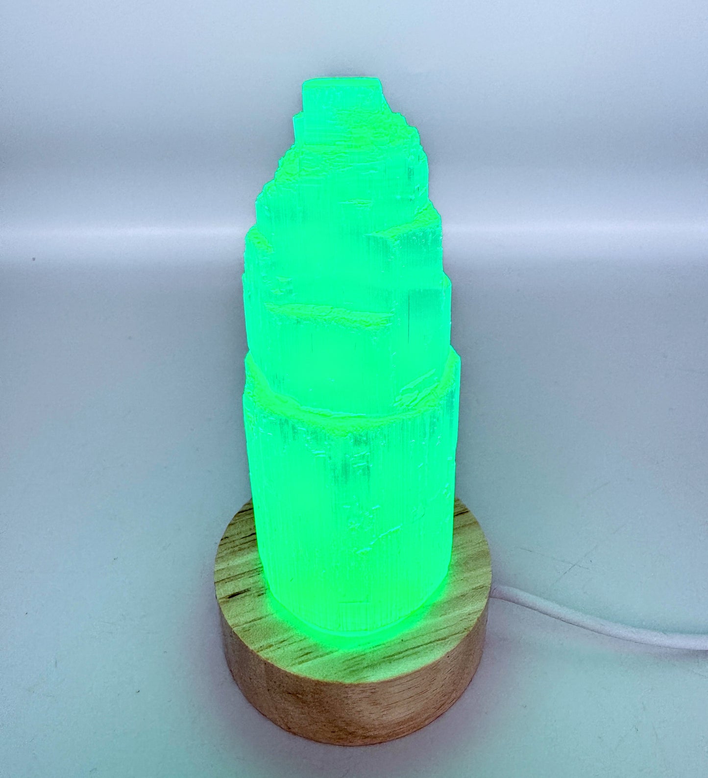 Small Selenite Colour Change Lamp