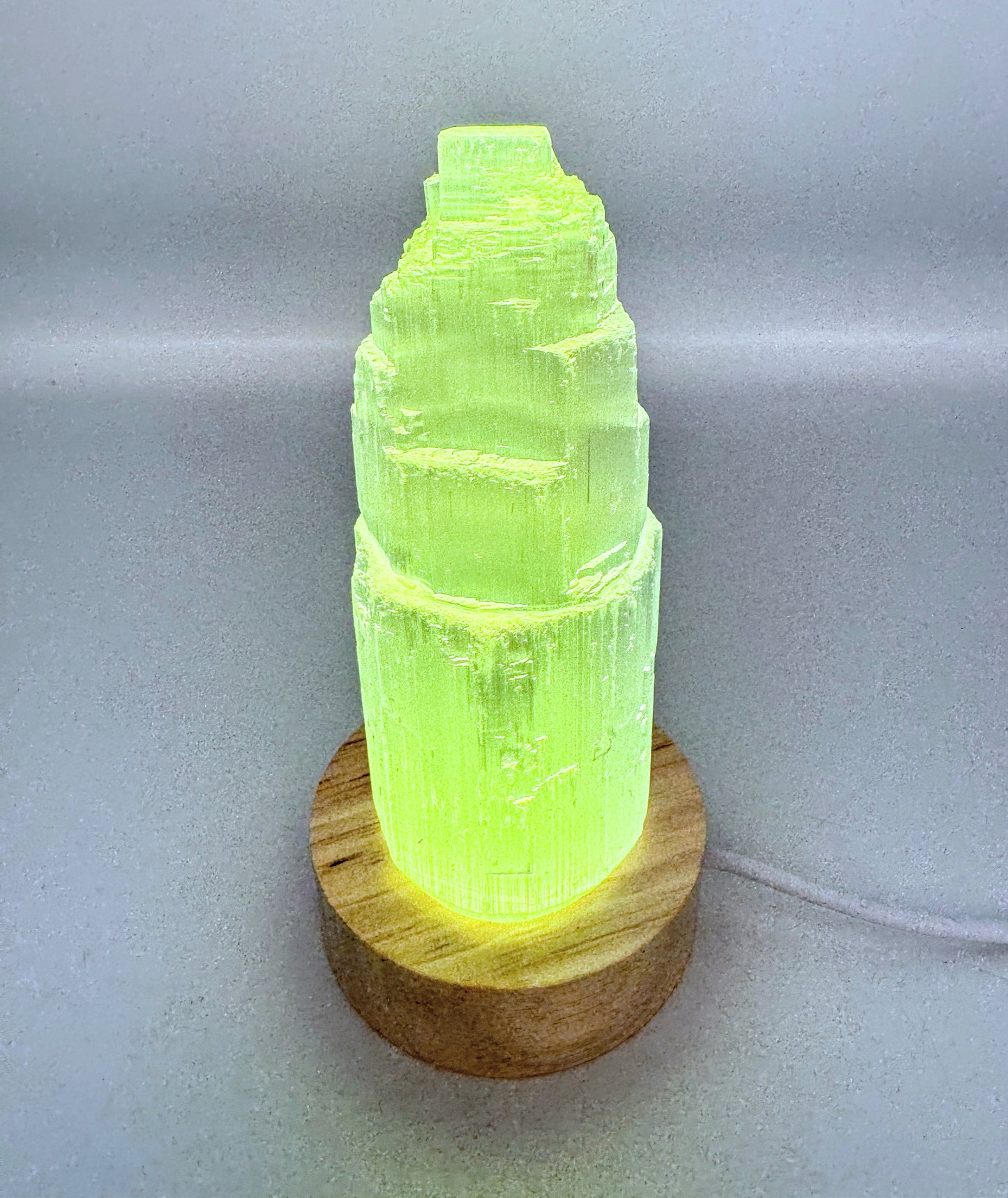 Small Selenite Colour Change Lamp