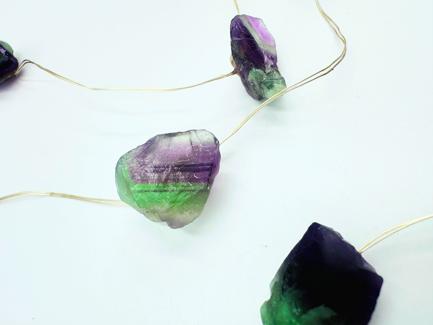 Crystal Fairy Lights Fluorite 2M