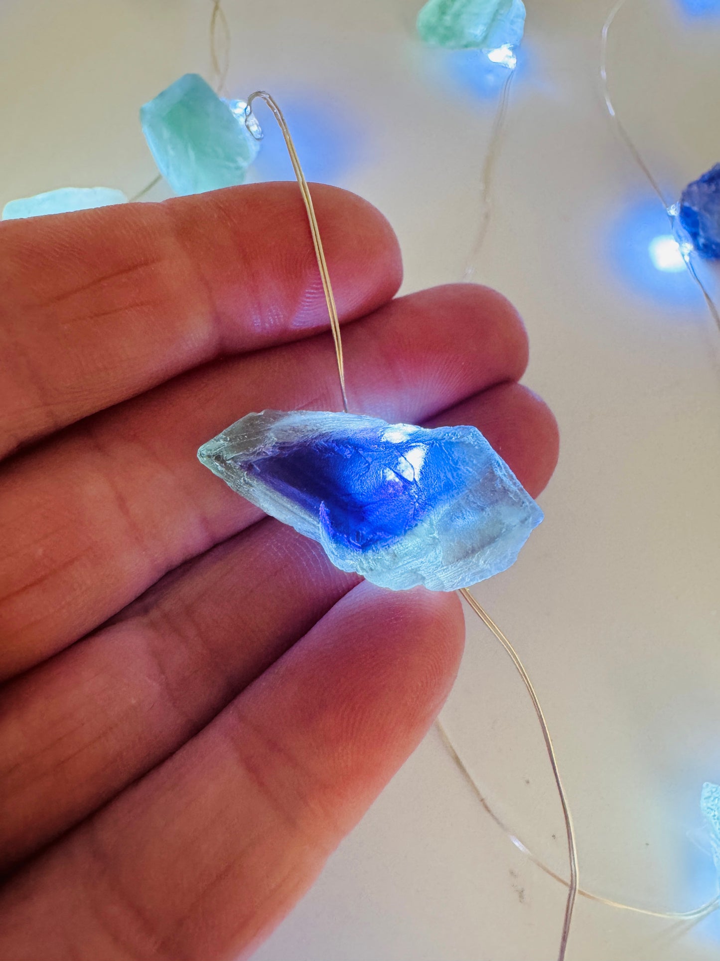 Crystal Fairy Lights Fluorite 3 Metre (flashing)