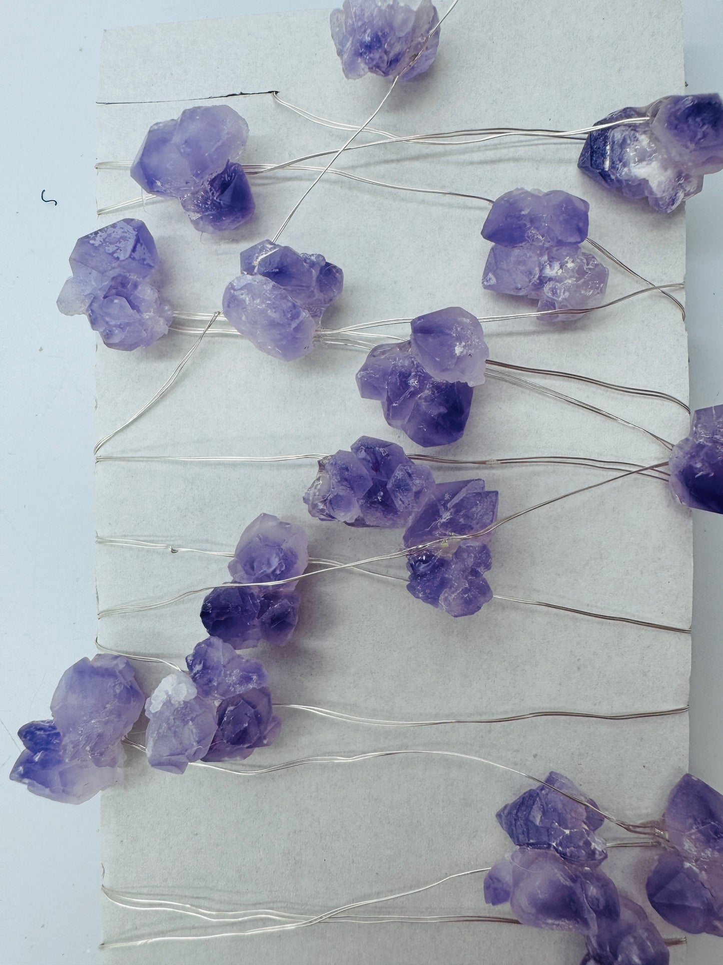 Crystal Fairy Lights Amethyst Flower