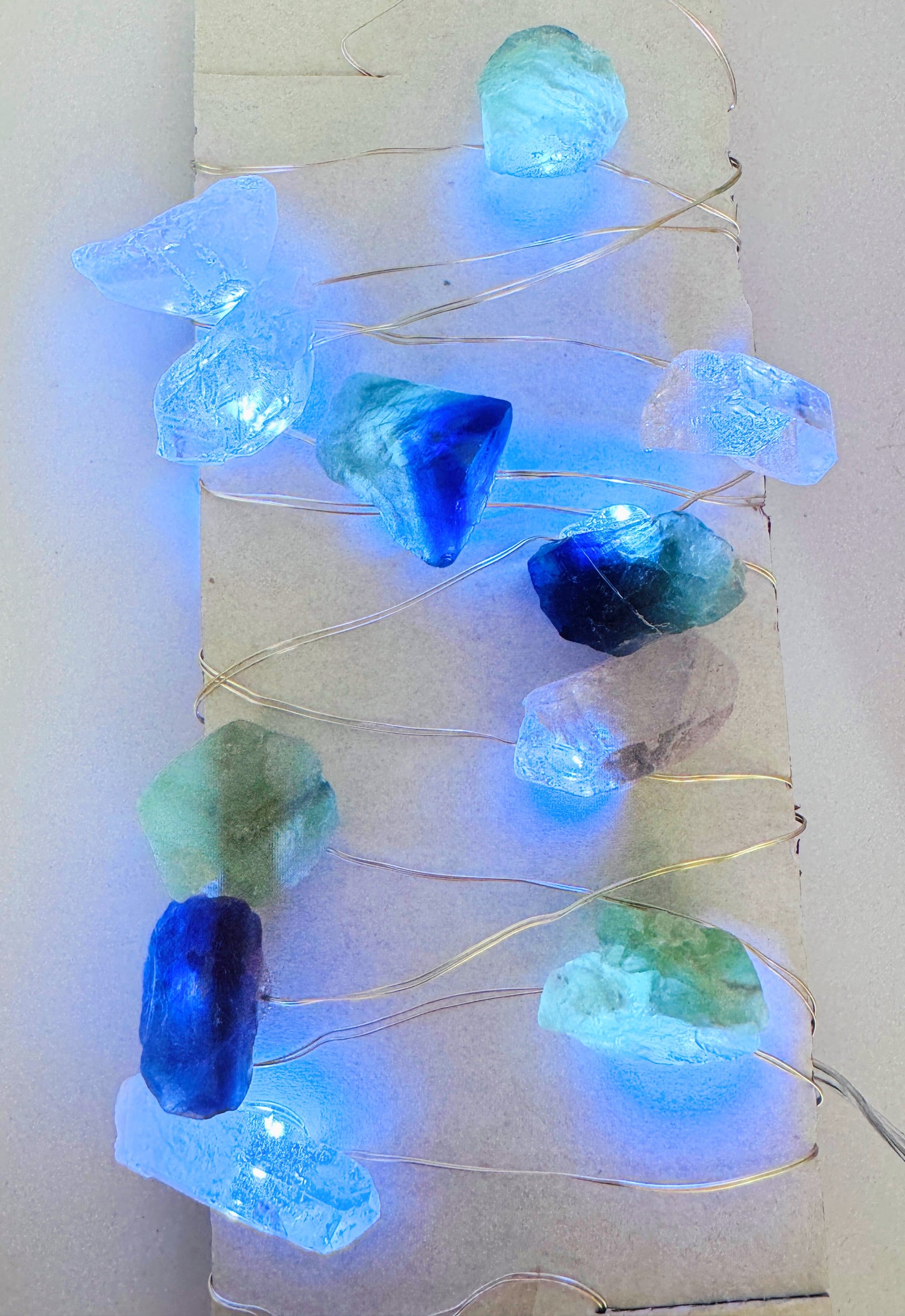 Crystal Fairy Lights Fluorite 2M