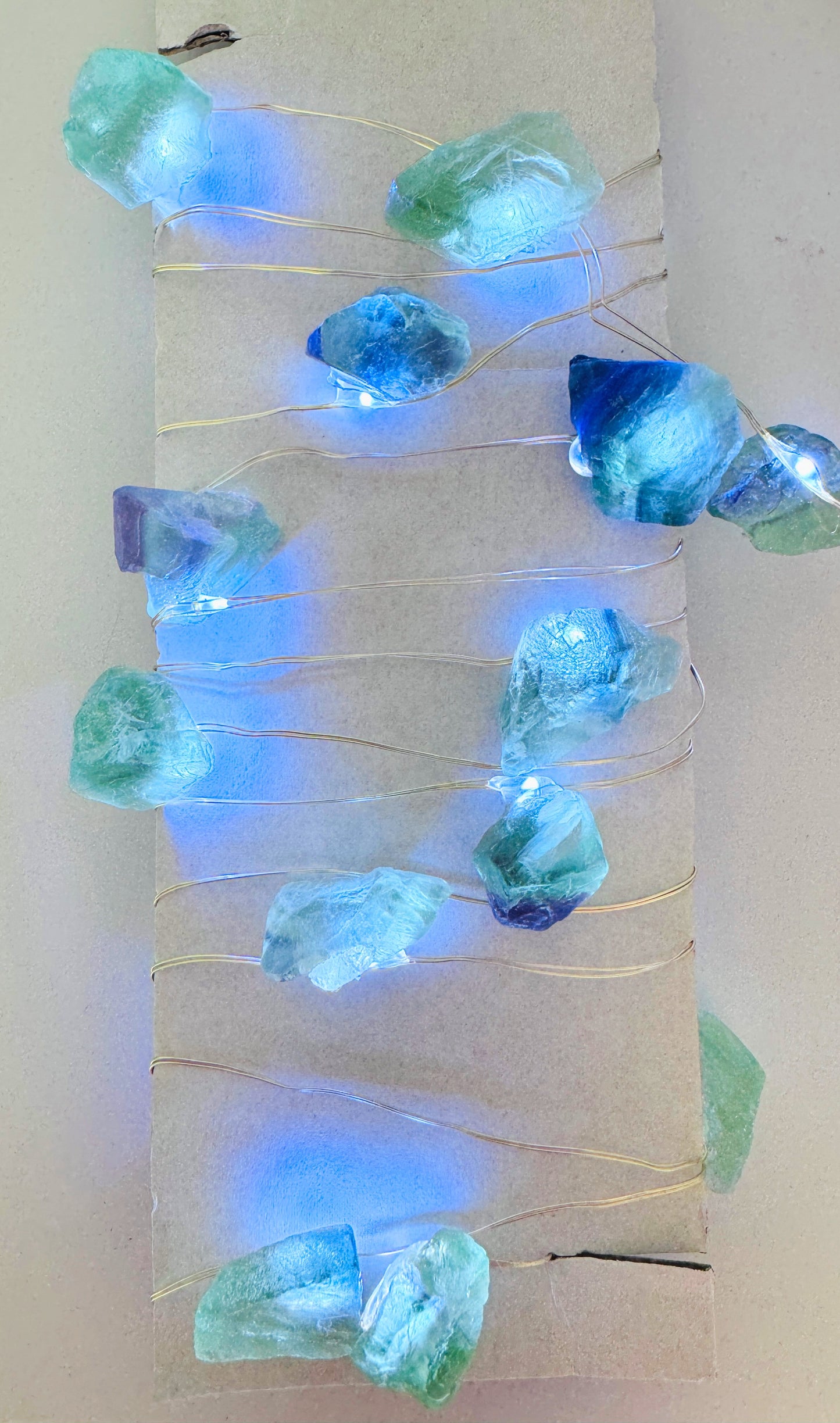 Crystal Fairy Lights Fluorite 2M