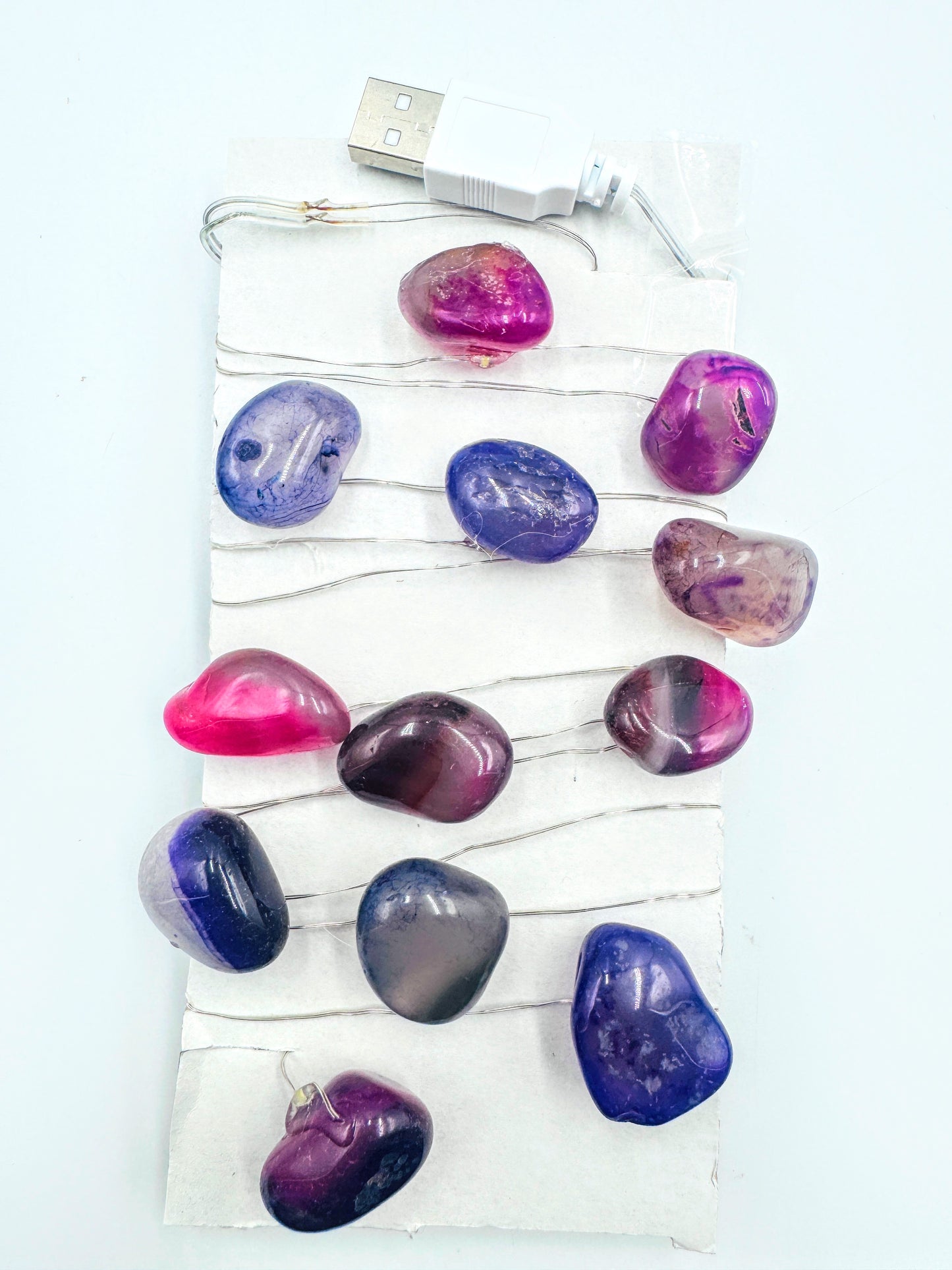 Crystal Lights Pink & Purple Agate 2M