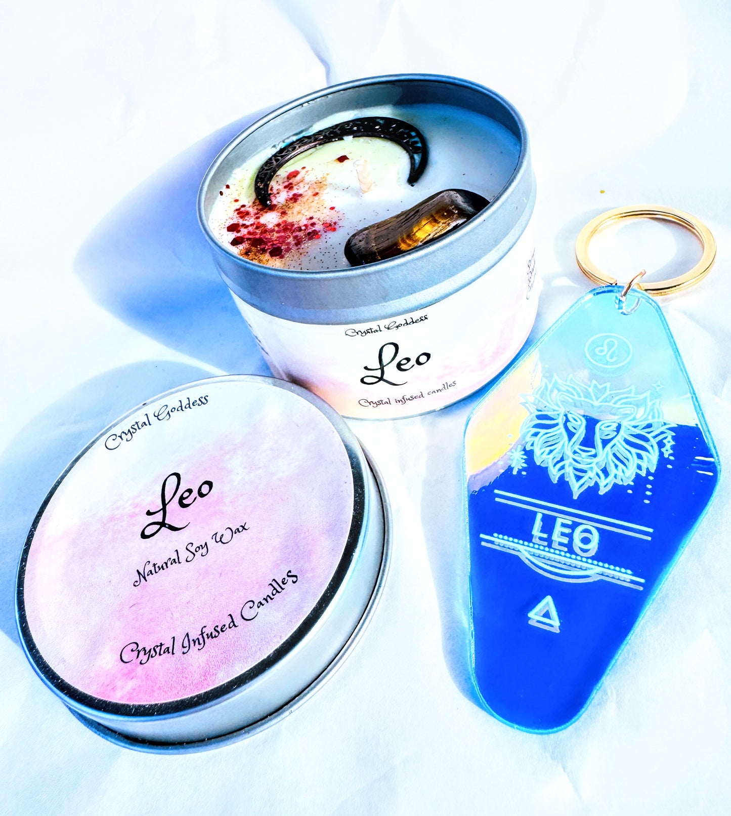 Zodiac Candle & Key Ring Gift Set