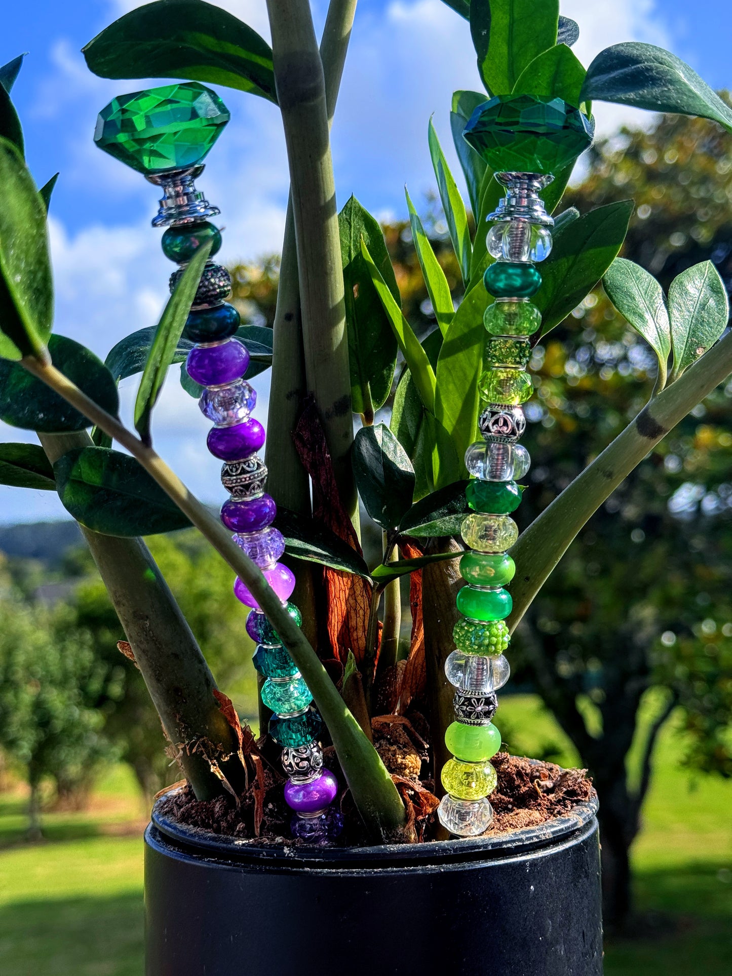 Beaded Plant Stakes ( Fairy Wands)