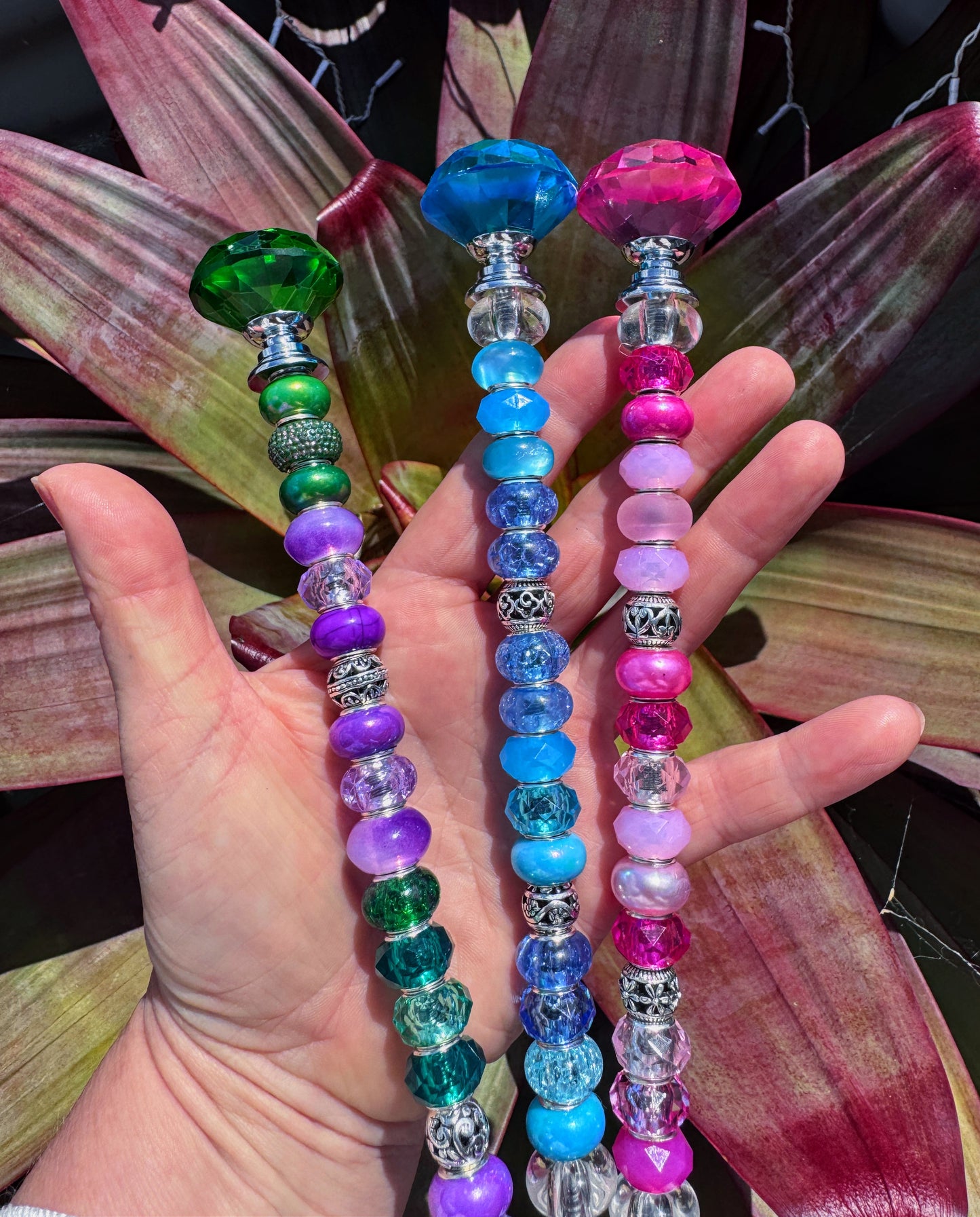 Beaded Plant Stakes ( Fairy Wands)