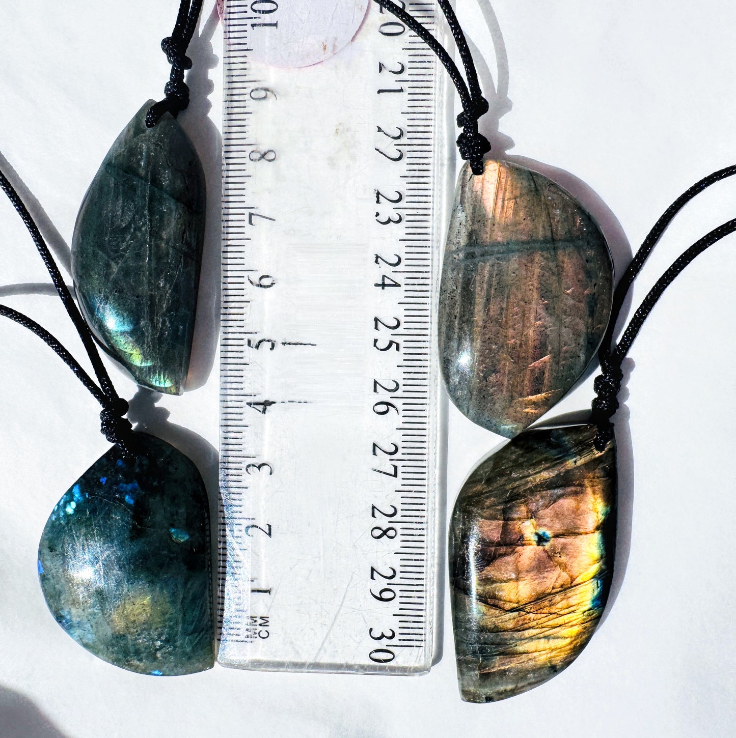 Labradorite Cut Polished Pendants