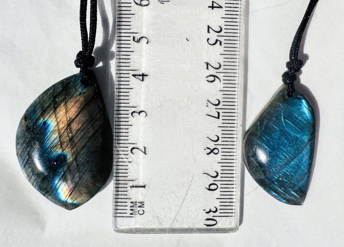 Labradorite Cut Polished Pendants