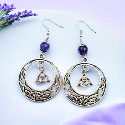 Triqueta Celtic Earrings.