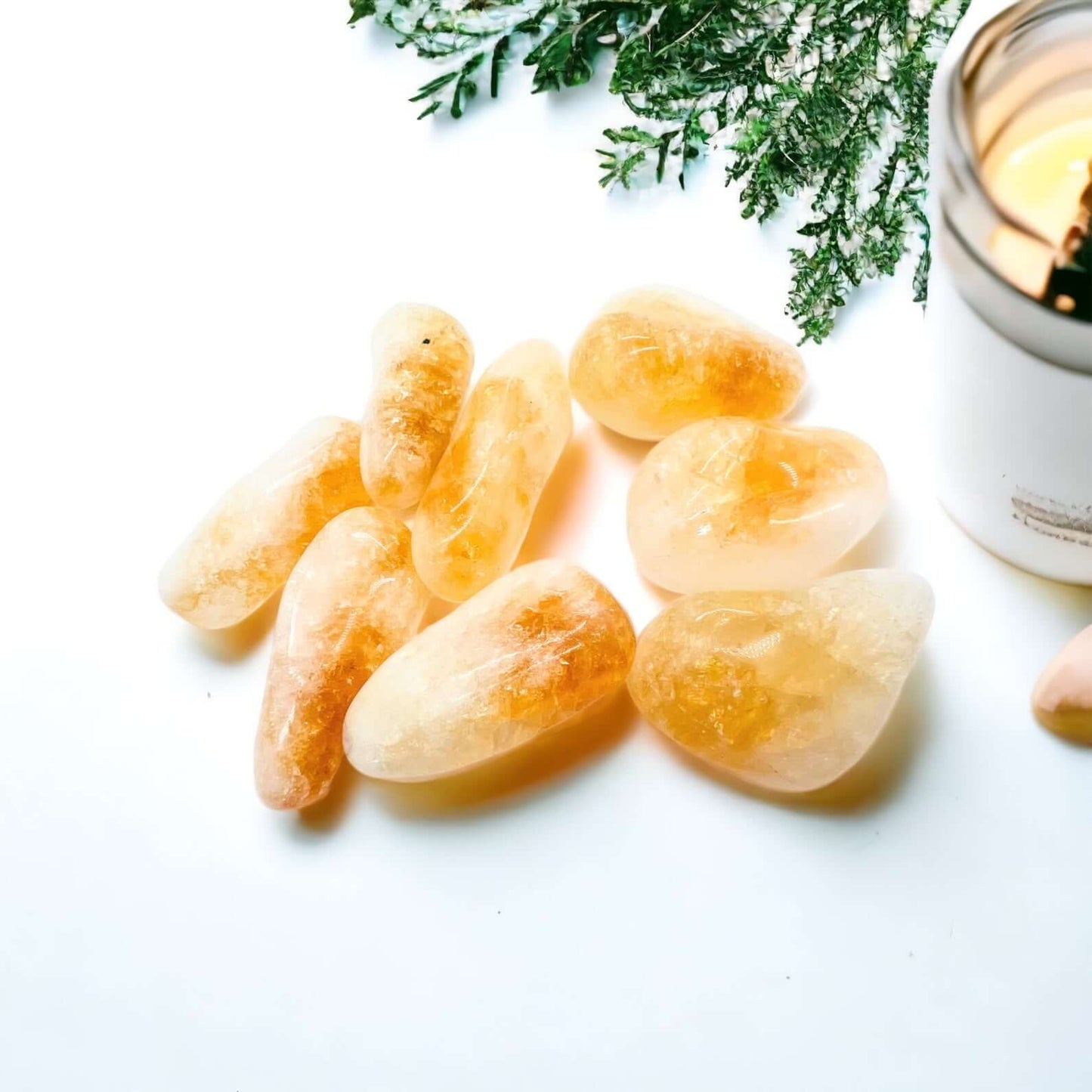 Large Citrine Tumbled Stones.