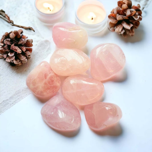 Rose Quartz Tumbled Stone Med/Large.