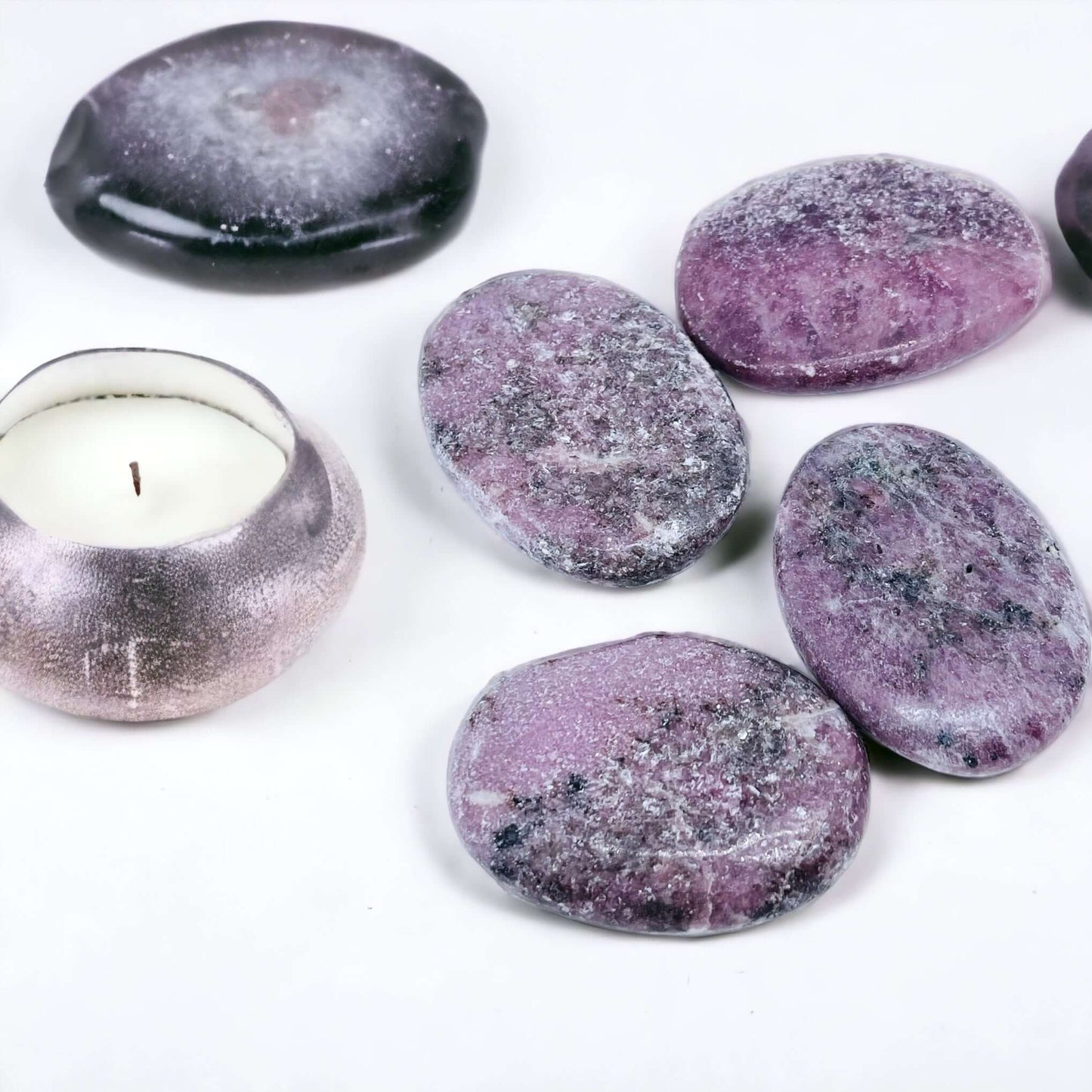 Lepidolite Palm Stones