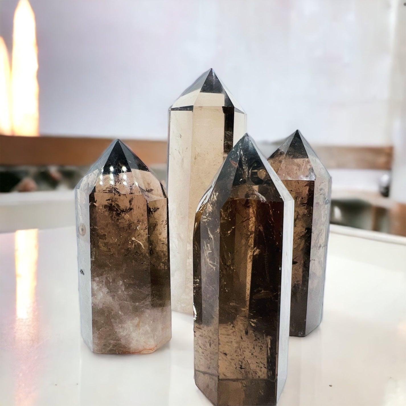 Smoky Quartz Points