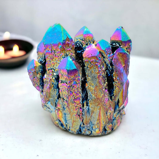 Rainbow Aura Quartz 125g