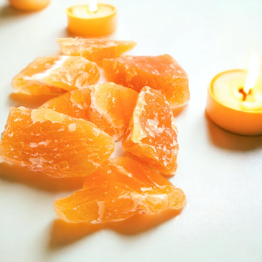 Large Rough Orange Calcite