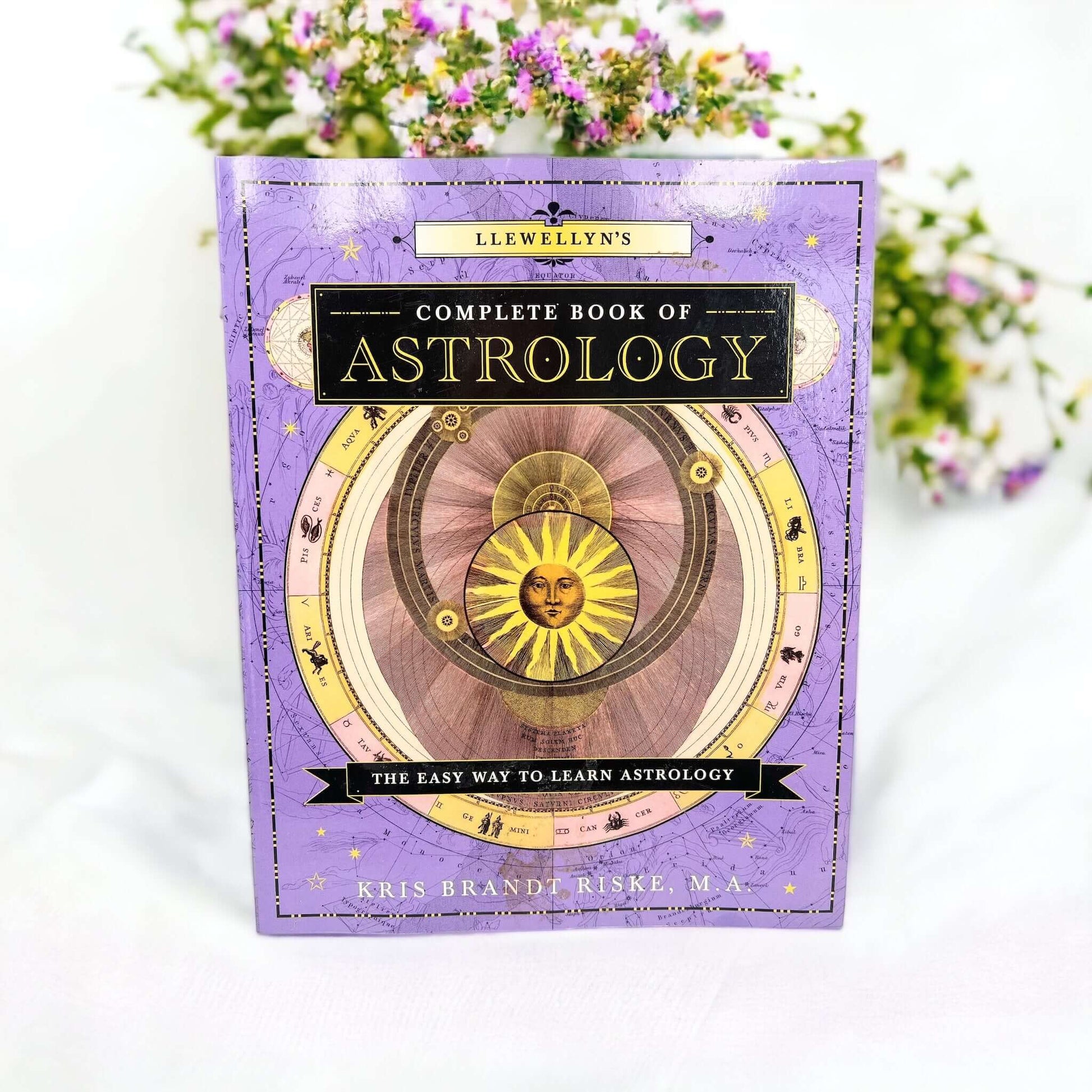 Complete book of astrology on white background 