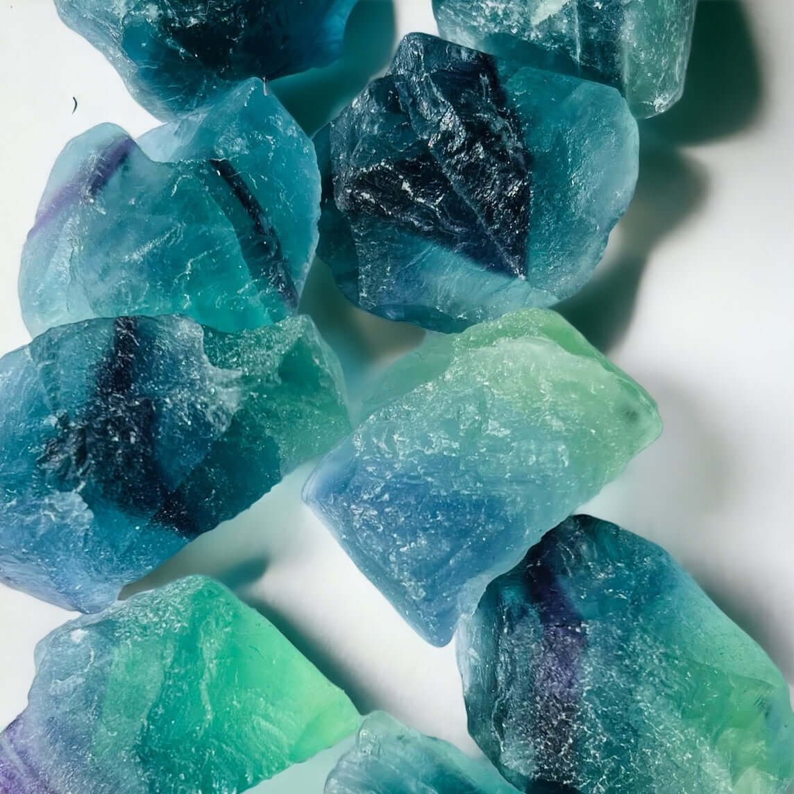 Rough Blue Green Fluorite.