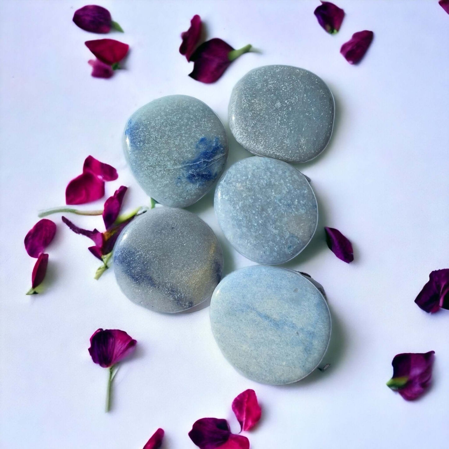 Blue Aventurine Palm Stones