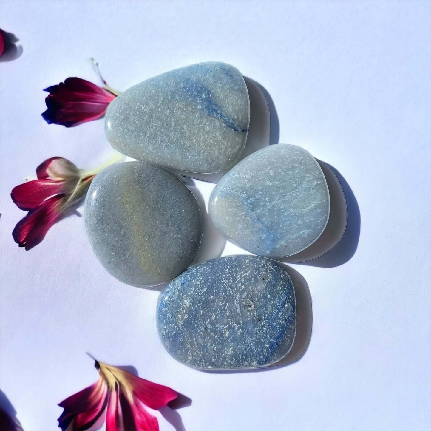 Blue Aventurine Palm Stones