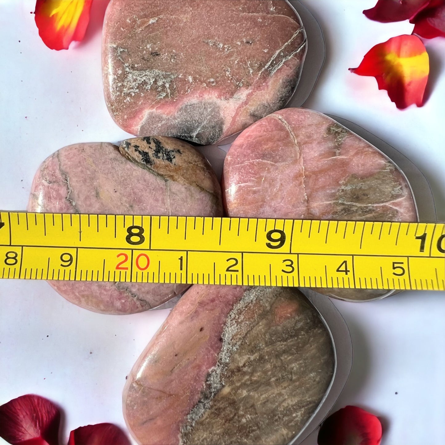 Rhodonite Palm Stones.