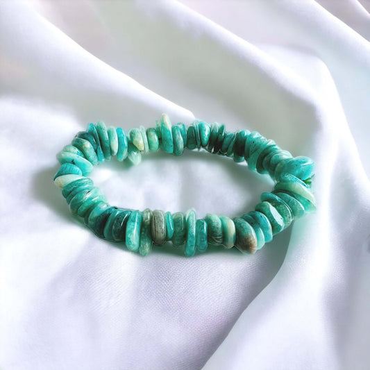 Amazonite Large Chip Bracelet