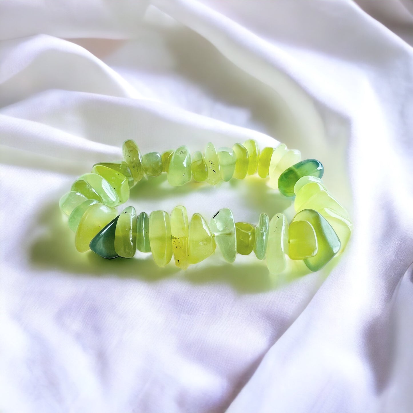 New Jade Large Chip Bracelet.