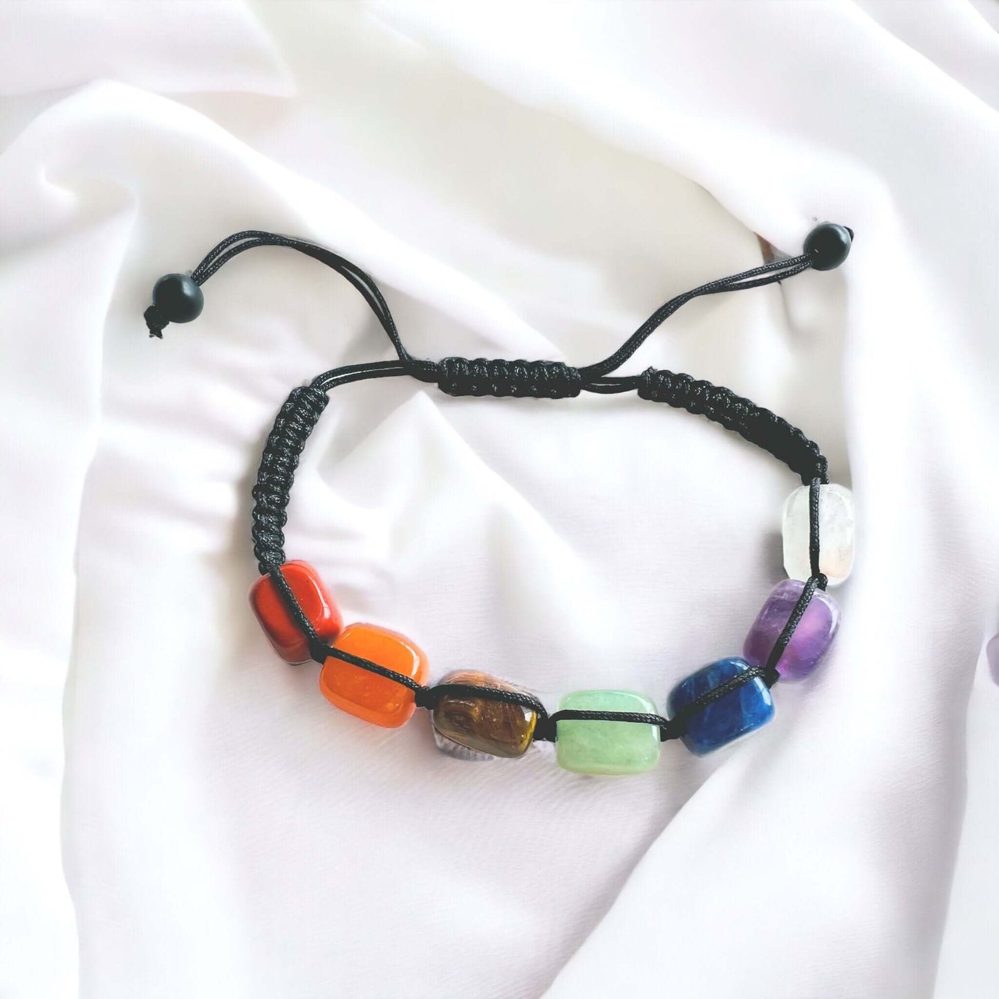 Crystal Chakra Bracelet Adjustable.