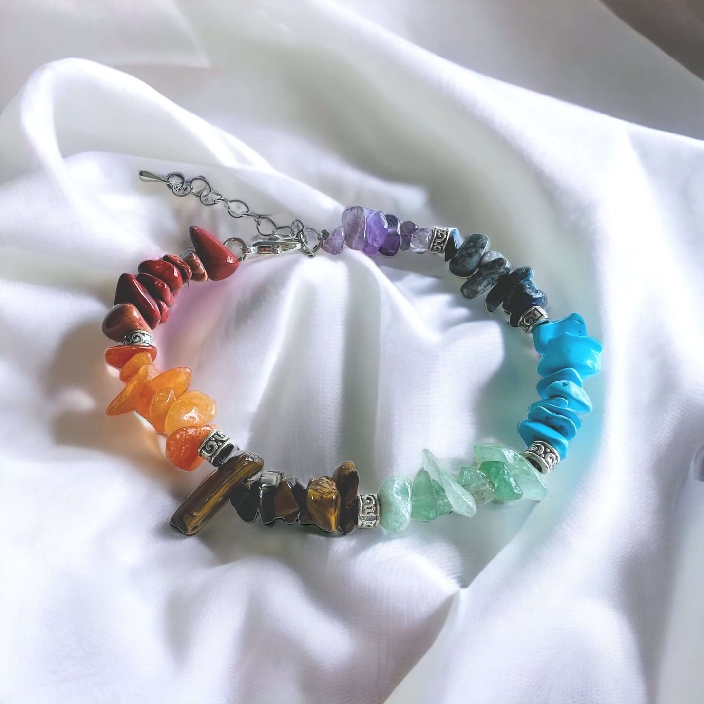 Crystal Chip Chakra Bracelet