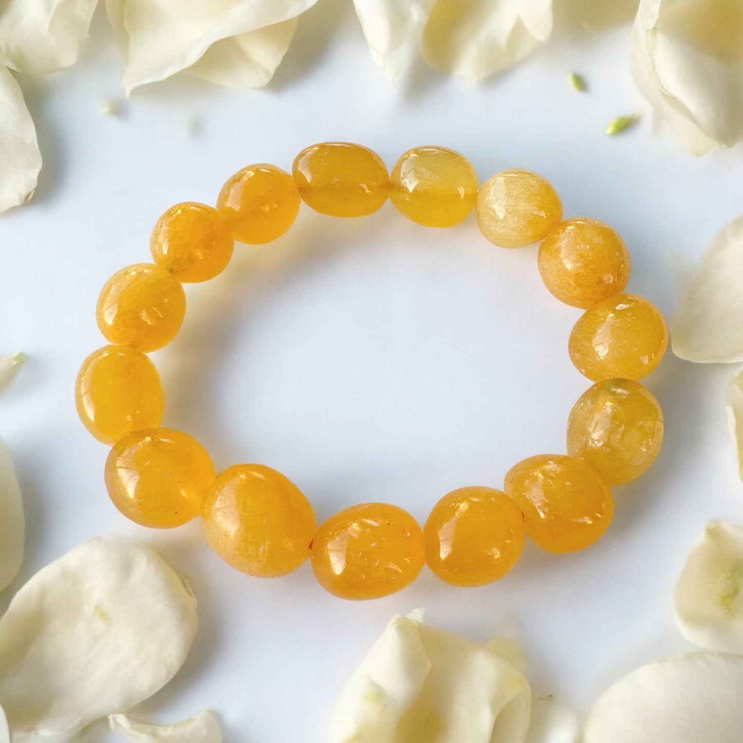 Tumbled Crystal Bead Bracelets.