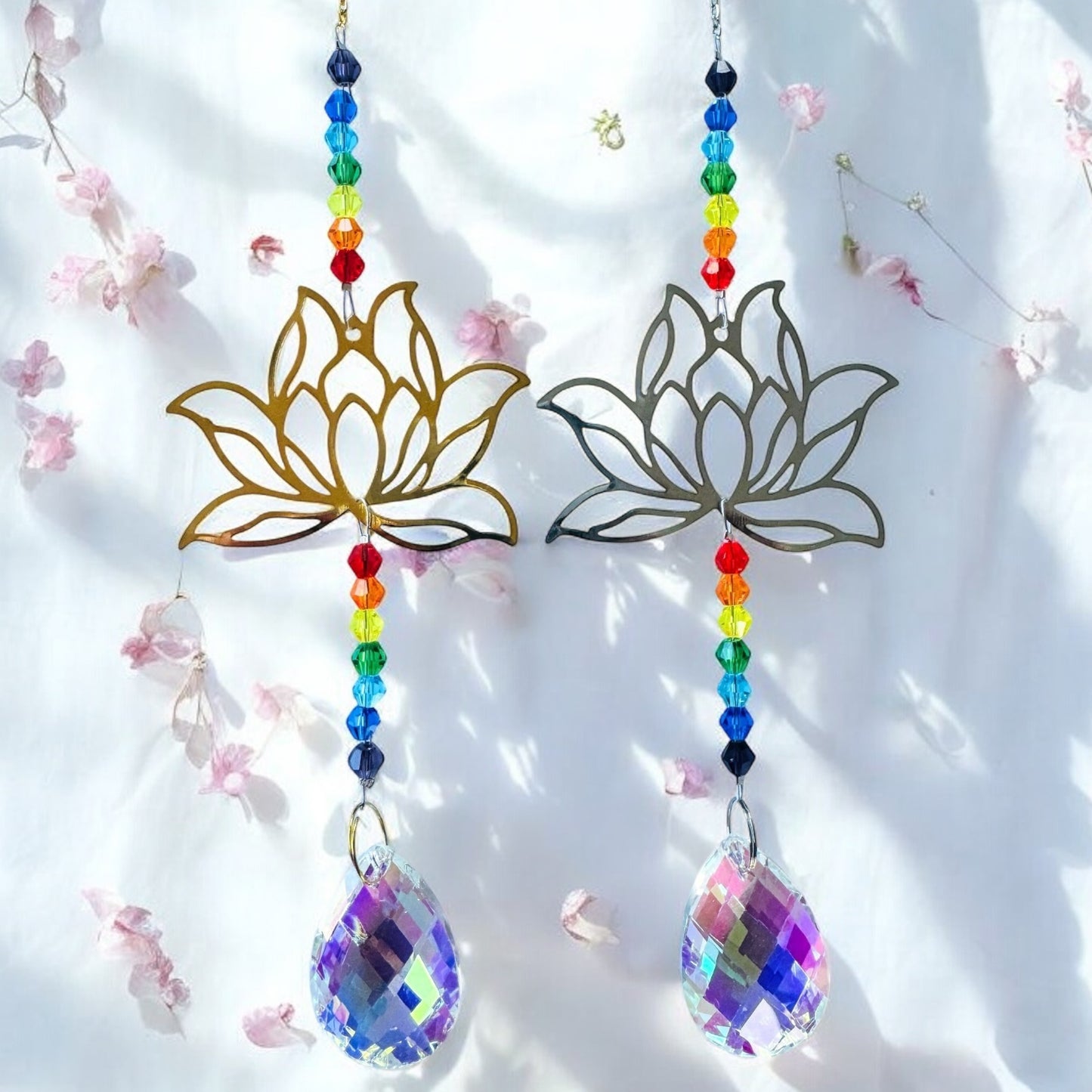 Rainbow Lotus Sun Catchers