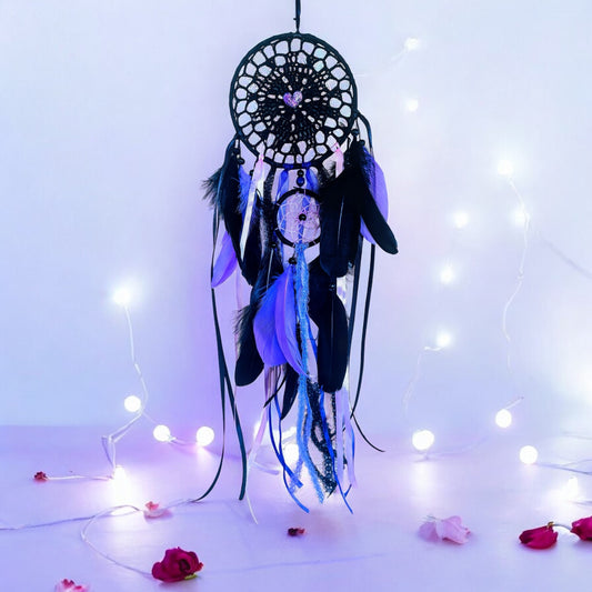 Double Ring Purple & Pink dream Catcher