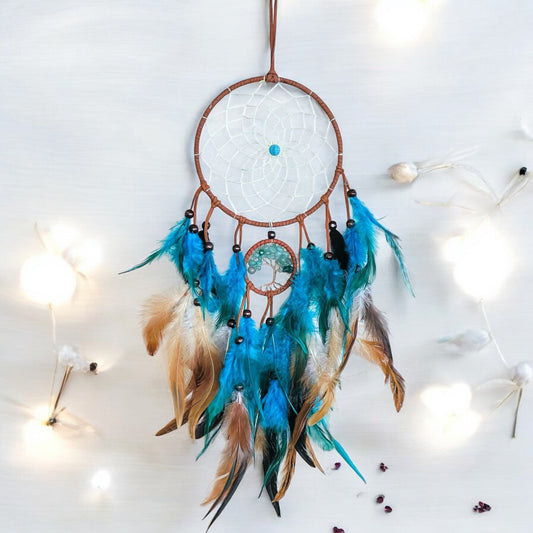 Tree Of Life Turquoise Dream Catcher