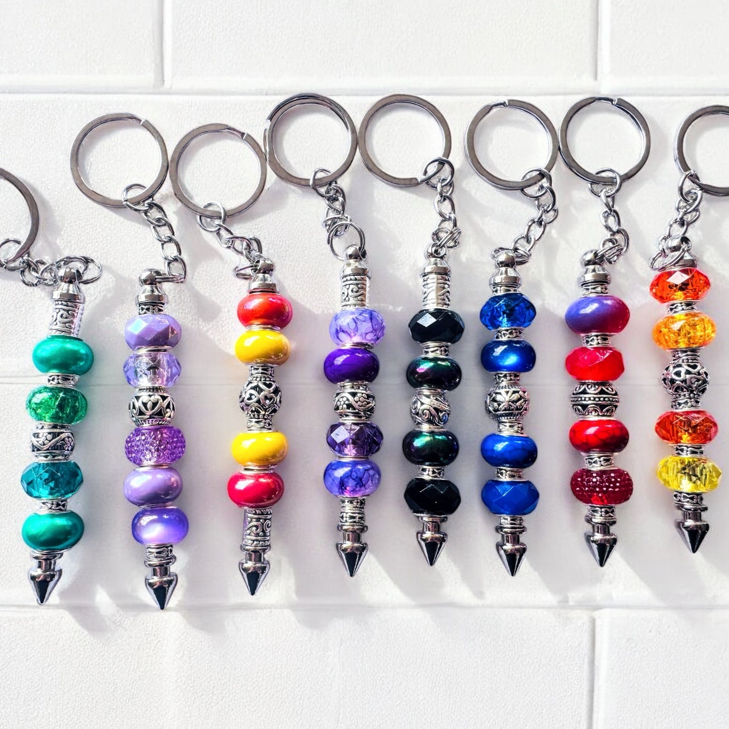 Colourful Beaded Keyrings