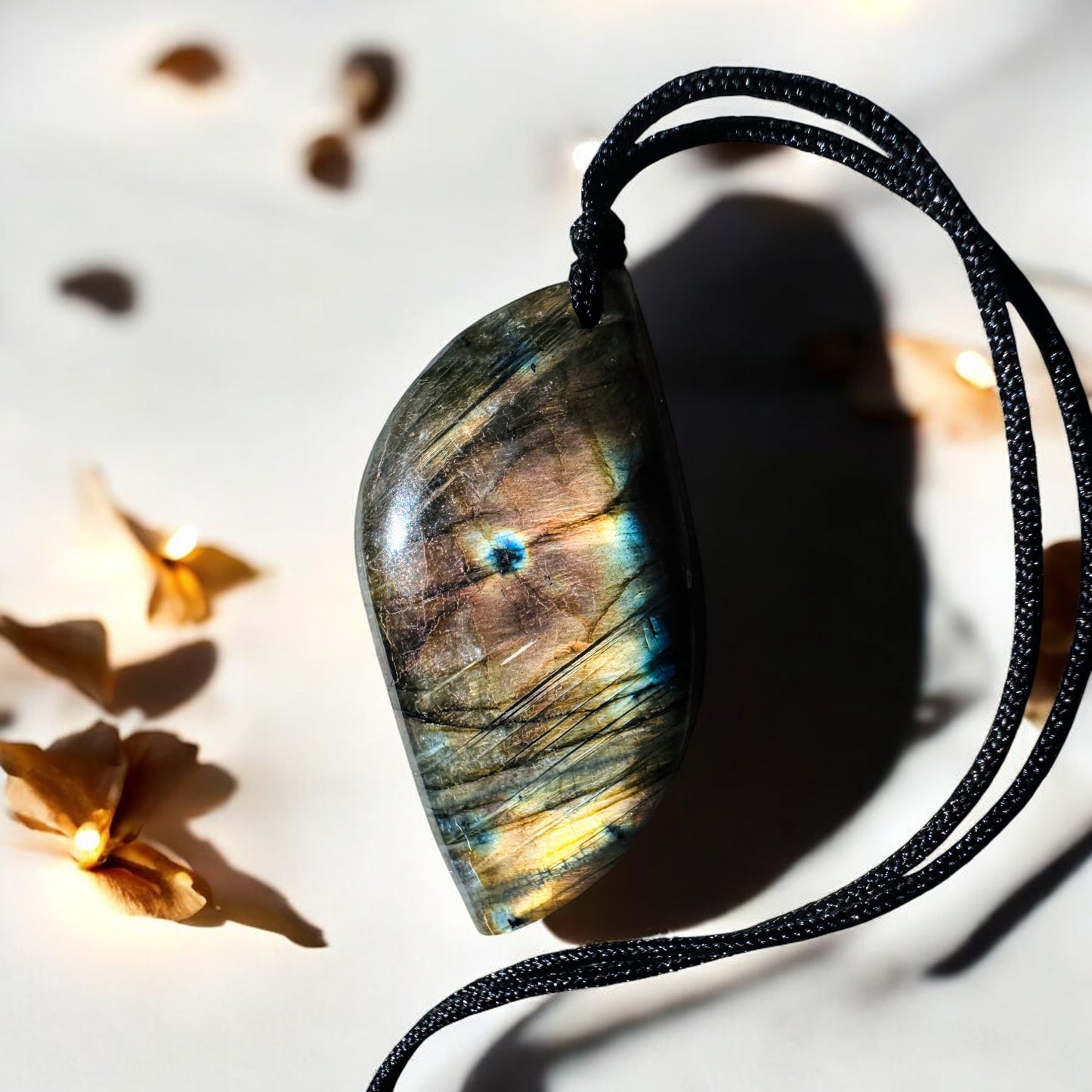 Labradorite Cut Polished Pendants