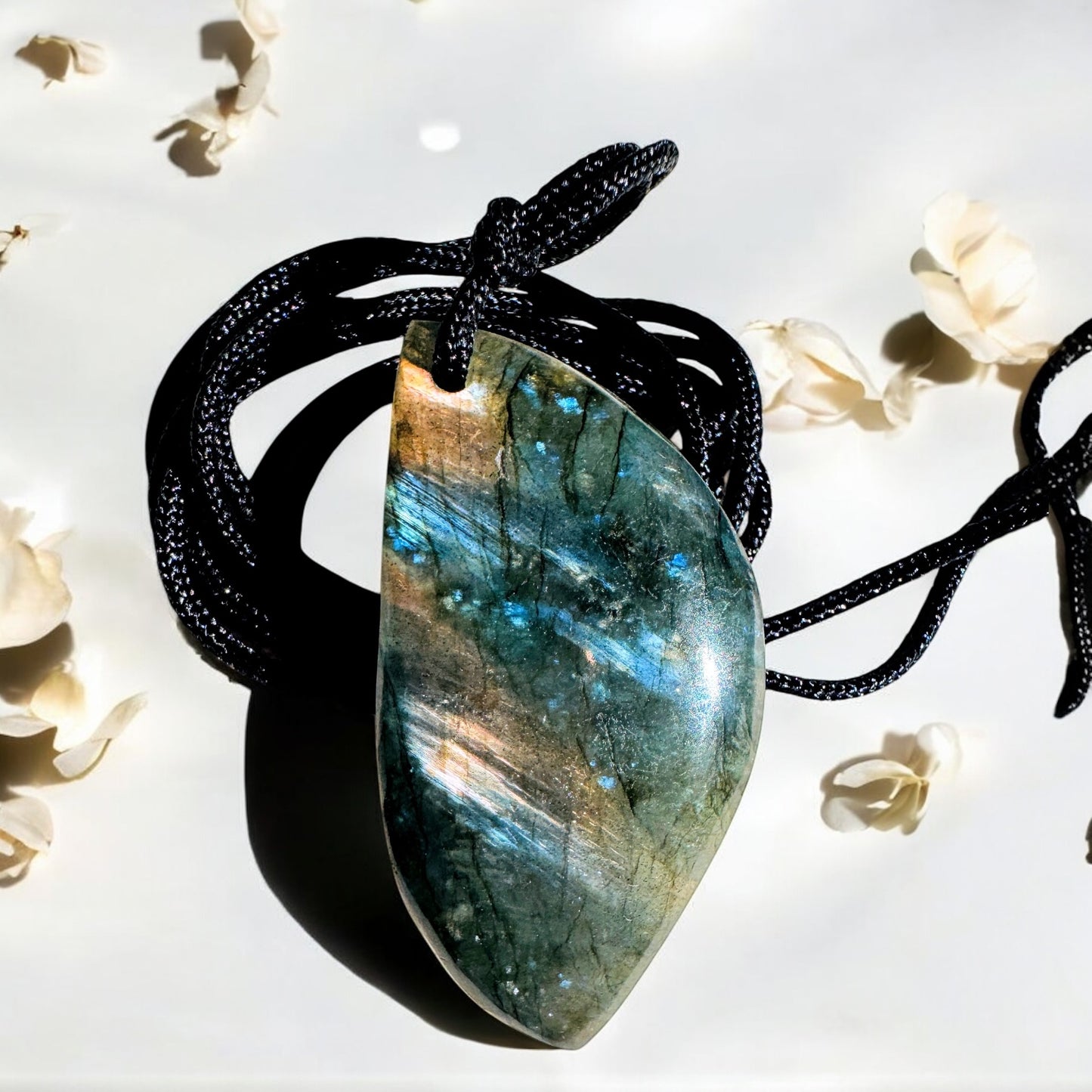 Labradorite Cut Polished Pendants