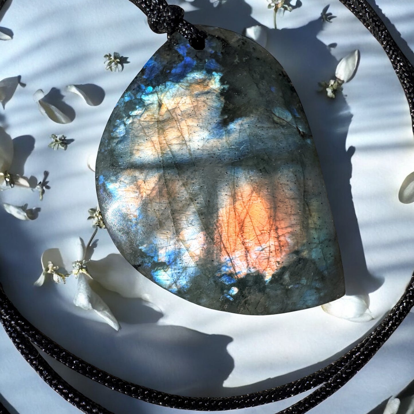 Labradorite Cut Polished Pendants