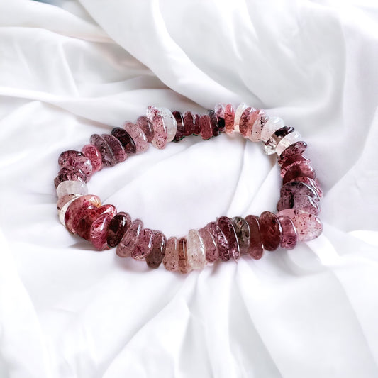 Red Muscovite Large Chip Bracelet