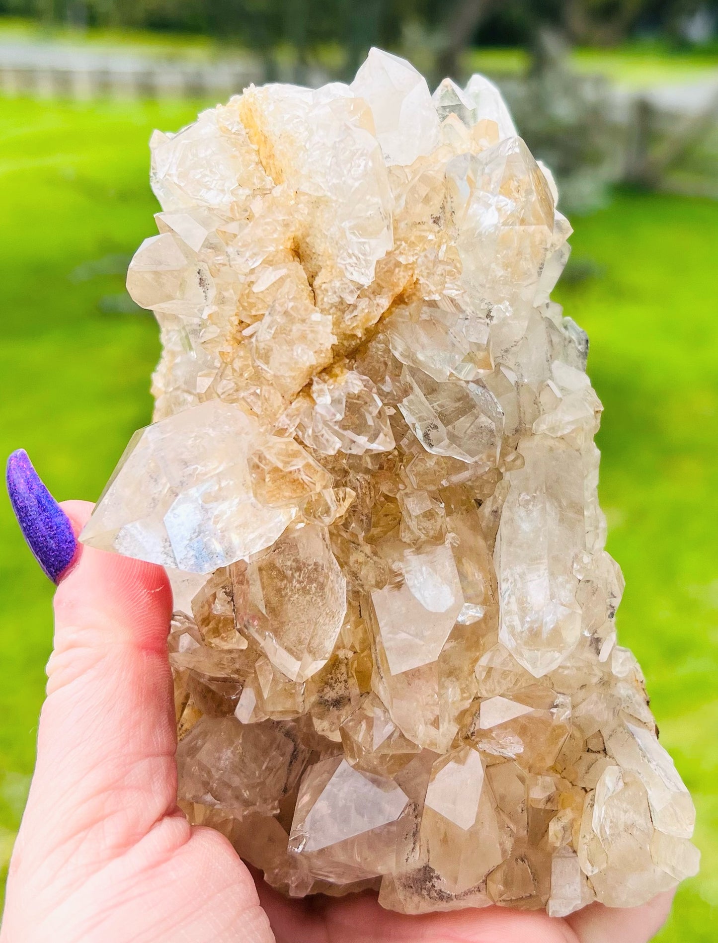 Large Clear Quartz Cluster 970g