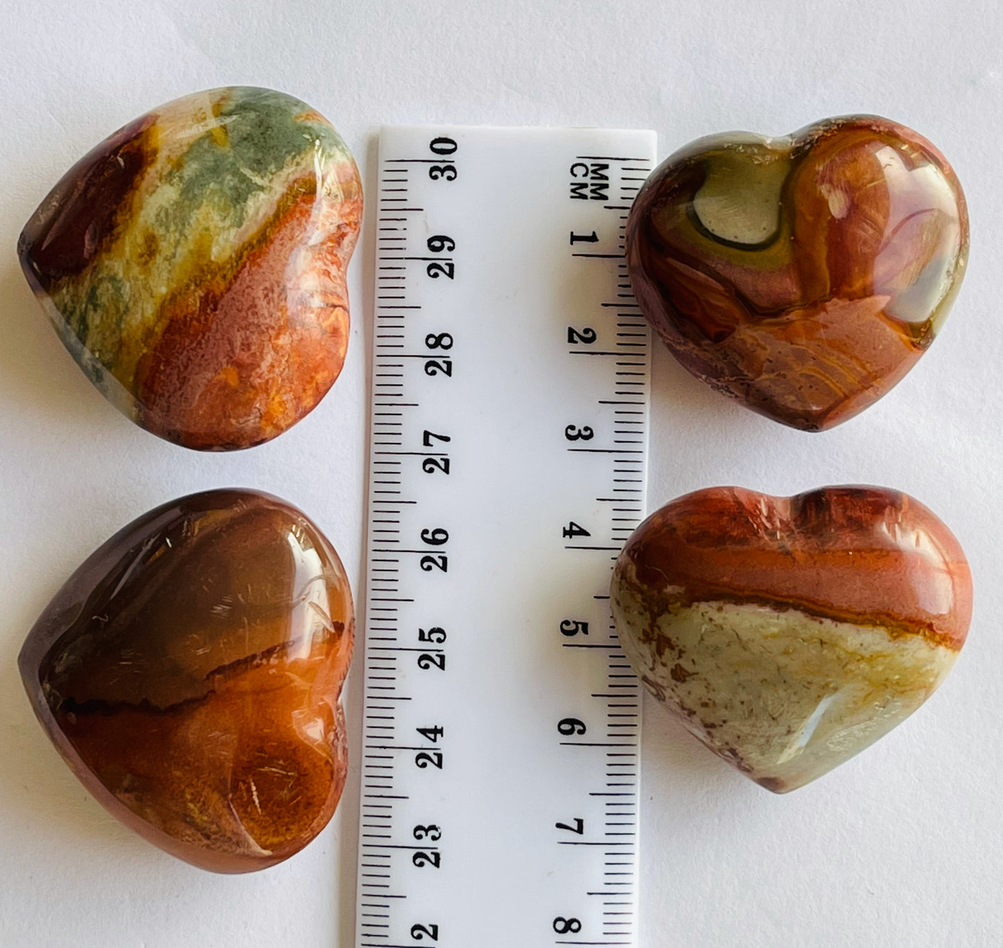 Poly Chrome Jasper Heart Medium