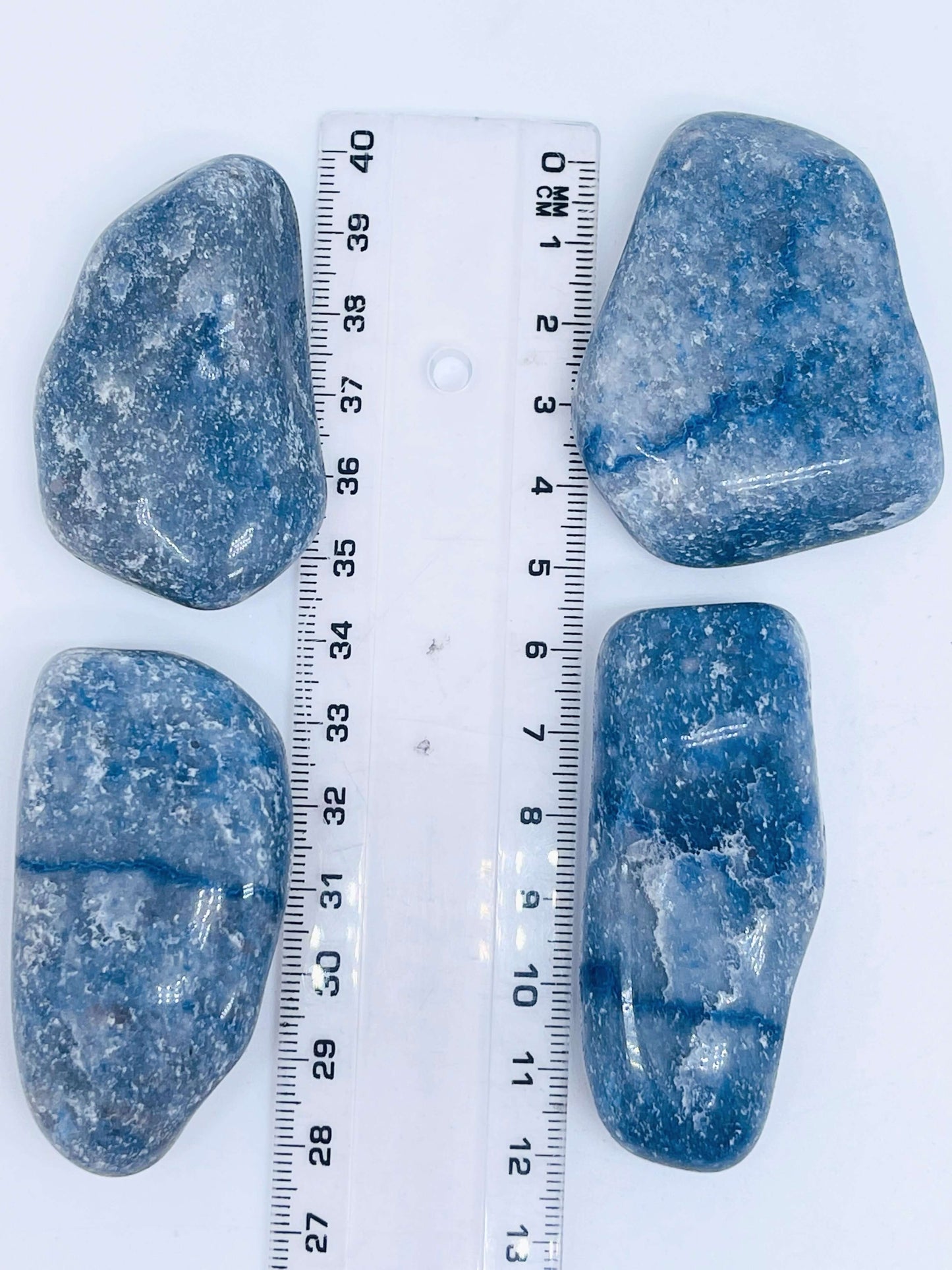 Blue Quartz Large Tumbled Stone